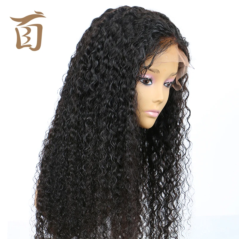 

2019 popular silk top lace front wigs13*6 kinky curly human hair wigs
