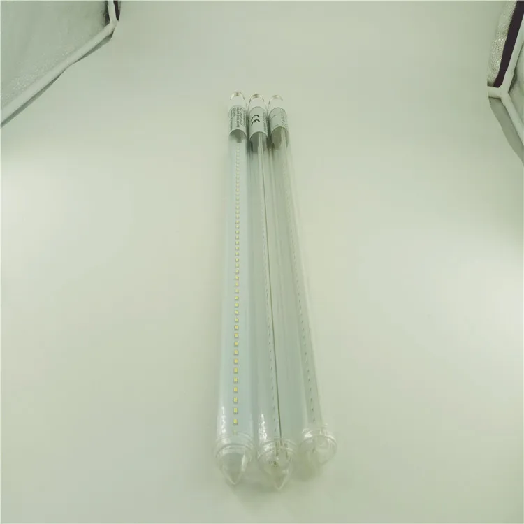 Hot Selling Low Price Holiday Festival Lighting PVC Flashing Cold White Snowfall Meteor Tubes LED