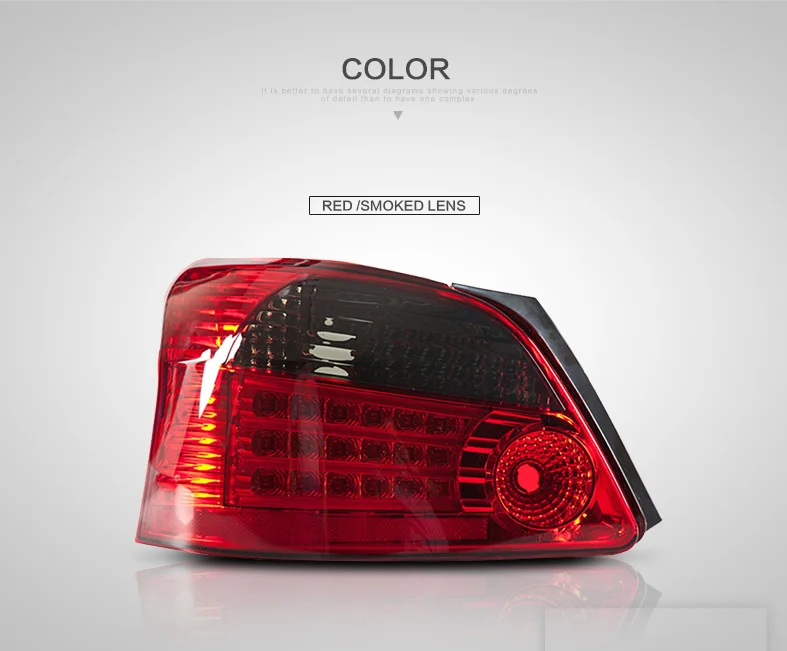 Vland factory for car tail lamp for Vios taillight 2008 2009 2010 2011 2012 2013 for Vios LED tail light