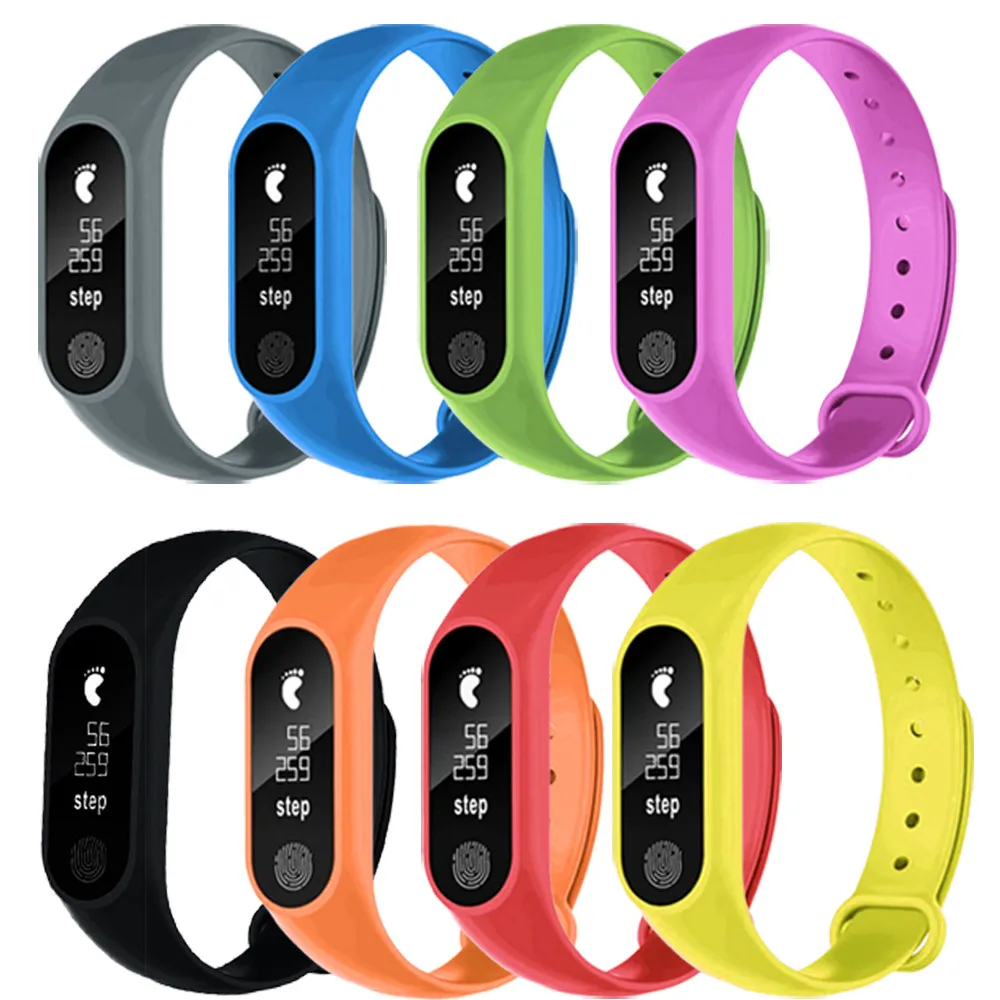 

Warmwave Fitness Bracelet Heart Rate Monitor Smart Band M2 Sports Pedometer Screen Smart Wristband Bluetooth 4.0 Smart Watch