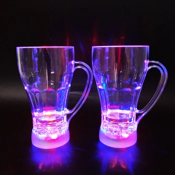 led glass cup