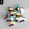 DIY tear drop crystal white AB flat back heat transfer glass rhinestones strass hotfix crystals