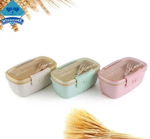 Wishome Cheap Double Lunch Box Popular Plastic Fresh-keeping Food Storage Container