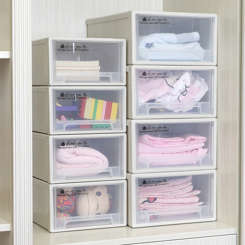 Transparent Clear Storage Clothes Organizer Box Plastics Buy Boxes
