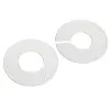 White Round Rack Size Divider closet divider sizer