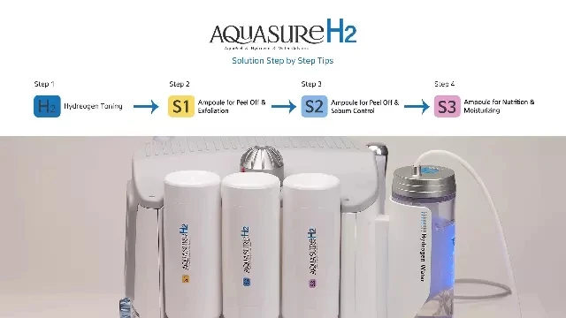 3 in 1 &6 in one Aquasureh2 ems bar air deep clean bubble machine