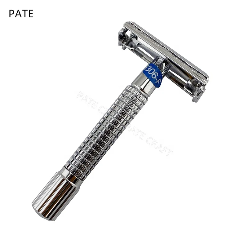 

WS9306F chrome plated butterfly Double edge safety shaving razor, Chrome silver