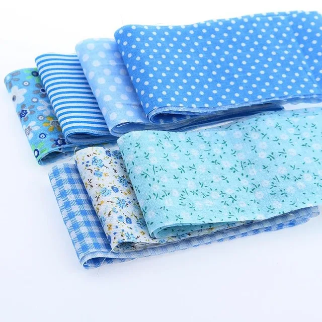 Хлопок полосы ткани ленты ткани 7 шт./лот ролл стегальные лоскутная текстиль для швейных игрушки тильда ремесел 6 x 100 см BCC002