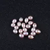 AA Natural Freshwater Pearl Beads Rice Shape 1mm Hole Half Drilled Jewelry Making Beads