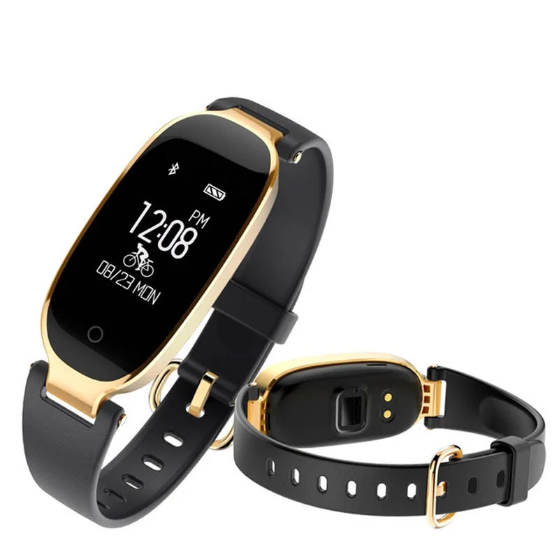 Luxury  lady  Smart bracelet  S3  with  Heart rate Health fitness  Pedometer women smartwatch 2019