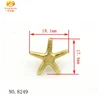 slipper decorative starfish&shell shape rivet