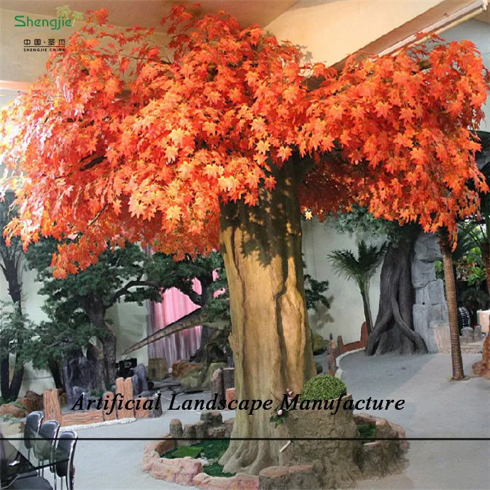 Sjzjn 2362 Artificial Red Maple Tree,Cheap Artificial Tree,Decorative