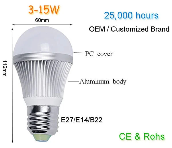 Super Power Led Bulb E15 E14 E27 5w Led Lights - Buy Led Bulb Light E15 ...