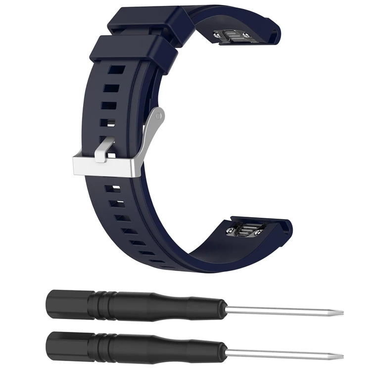 

Soft Silicone Rubber Replacement 26mm Watch Strap Band for Garmin Fenix 3 / Fenix 3 HR / Fenix 5X Wrist Watch, 10 colors or customized