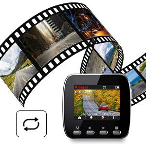 Amazon Top sale Dash Cam Dashboard Recording Camera AKASO V1 Car Recorder with Sony Sensor, 1296P FHD, GPS,WiFi