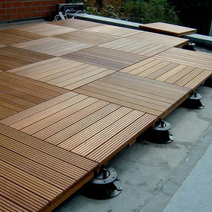 天然18毫米实木户外 ipe 木甲板瓷砖