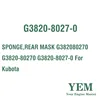 SPONGE REAR MASK G382080270 G3820-80270 G3820-8027-0 For Kubota