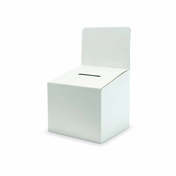 Foldable Corrugated Ballot Box With Header Buy Corrugated Ballot Box