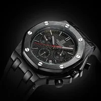

Customize Brand New Men Watches Sport style Mens Quartz ClOCK Waterproof Black Watch relogio mascul