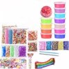 Custom design diy slime kit crystal slime 12 colors slime
