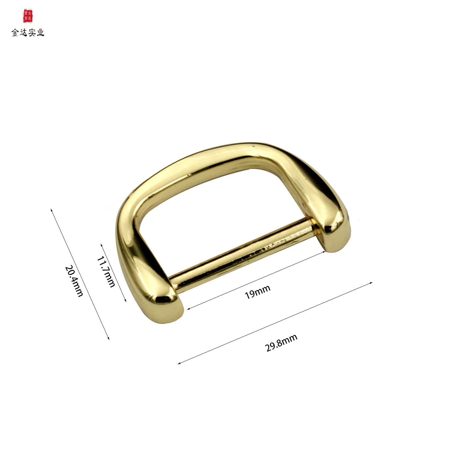 

Factory direct sales 1 minimum purchase D Ring Metal For Handbag,, Gold