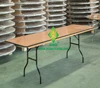Wholesale Different size Banquet Rectangle Wood Plastic Long Folding Table