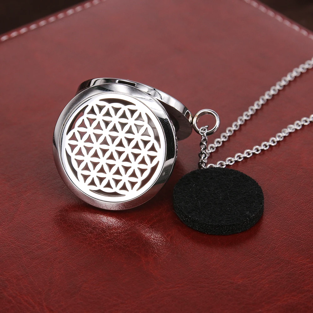 

Surgical steel aromatherapy diffuser necklace unique design diffuser pendant