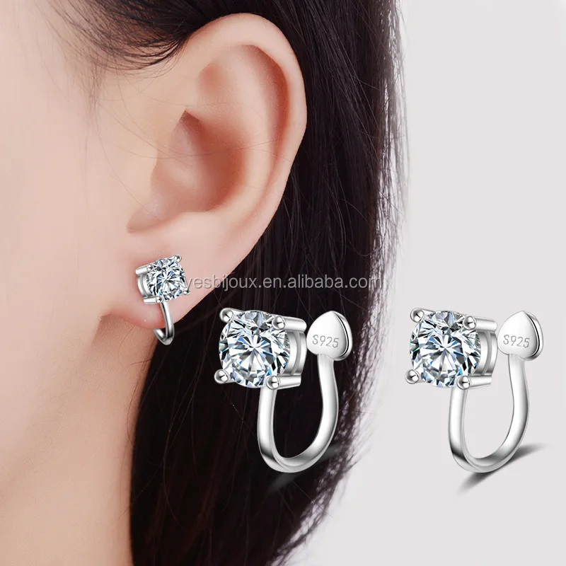 

ear clip earring without ear hole free sample jewellery