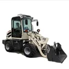 ZL08 working with closed road sweeper, China for sale, Bob Cat small loader 0.8ton