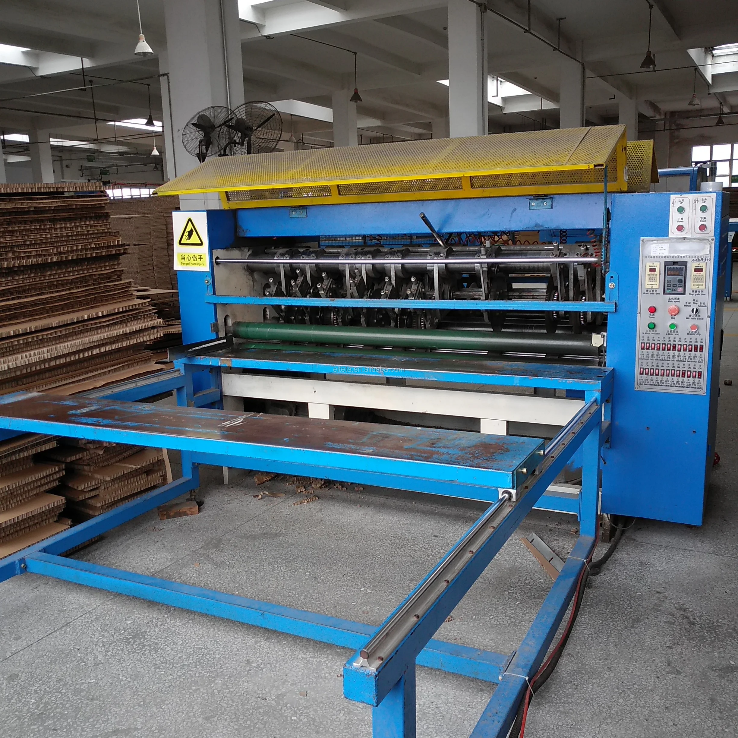 cardboard slice machine for honeycomb and corrugated board