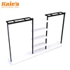 Free Standing Metail Wedding Backdrop Stand portable clothes circular lady garment shop display racks for apparel