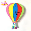 most popular children like wooden hot air balloon wall clock for birthday gift W14K041