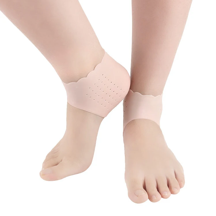 

foot crack proof breathable anti blister foot spa silicone gel heel protector