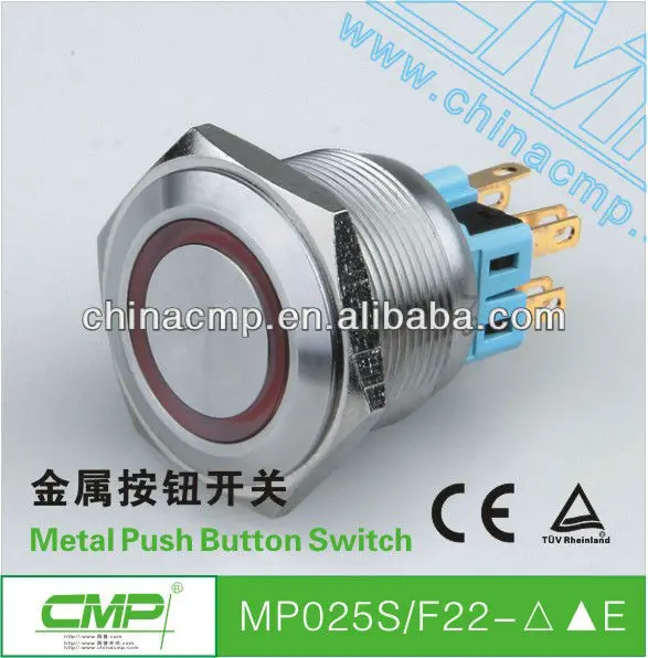 プッシュボタンスイッチをつけたcmp12v25mmillnimatedリングスイッチ-押しボタンスイッチ問屋・仕入れ・卸・卸売り