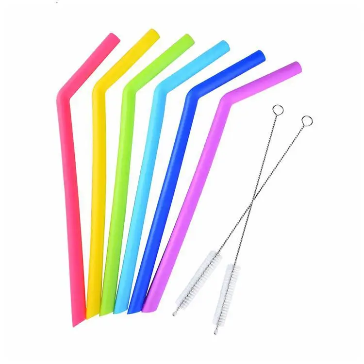 

Silicone Reusable straw Durable Eco-friendly drinking straws, Red, blue, yellow