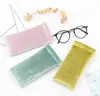 Popular women automatic closure sunglasses pouch elegent design velvet glasses case