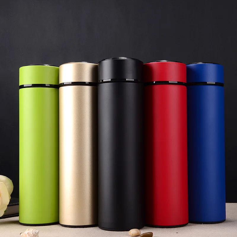 

16 Ounce Stainless Steel Insulated Water Bottle Termos Vacuum Flask Thermos, Black,red,gold,blue,green