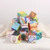 Colorful Plush Cube Design Custom Soft Puzzle Plush Toy For Kids