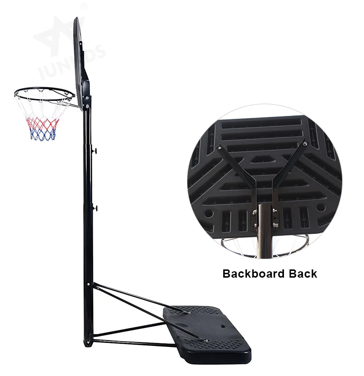 Indoor Movable 10ft Basket Hoop Goal Posts Basketball Backboard With