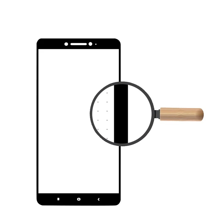 

High quality 2.5D Silk Print Full Cover tempered glass screen protector for Xiaomi Mi Max