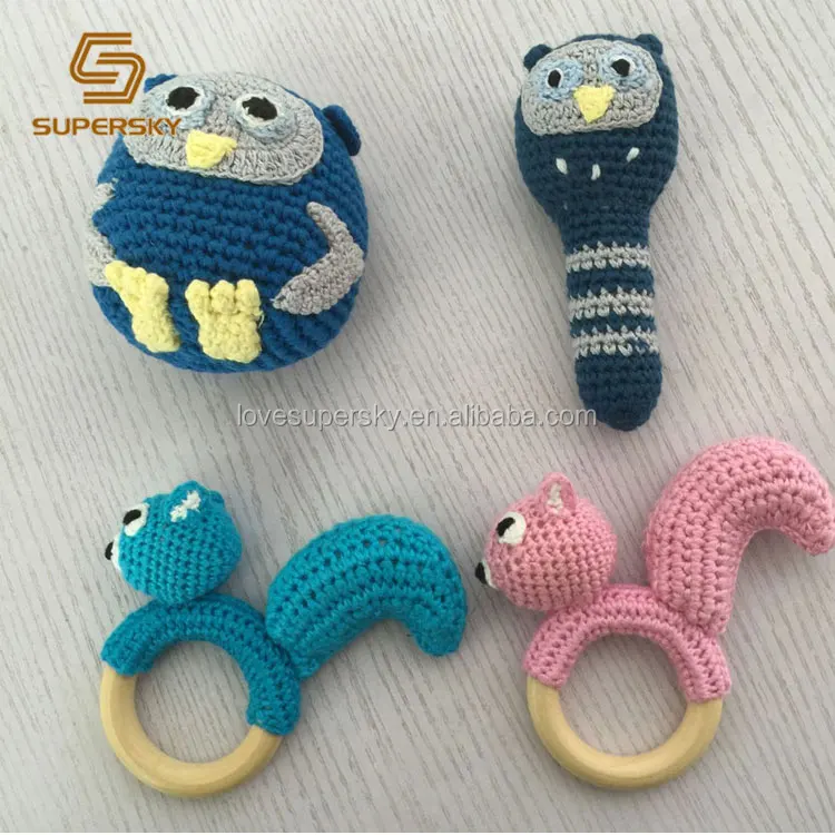 crochet baby teether