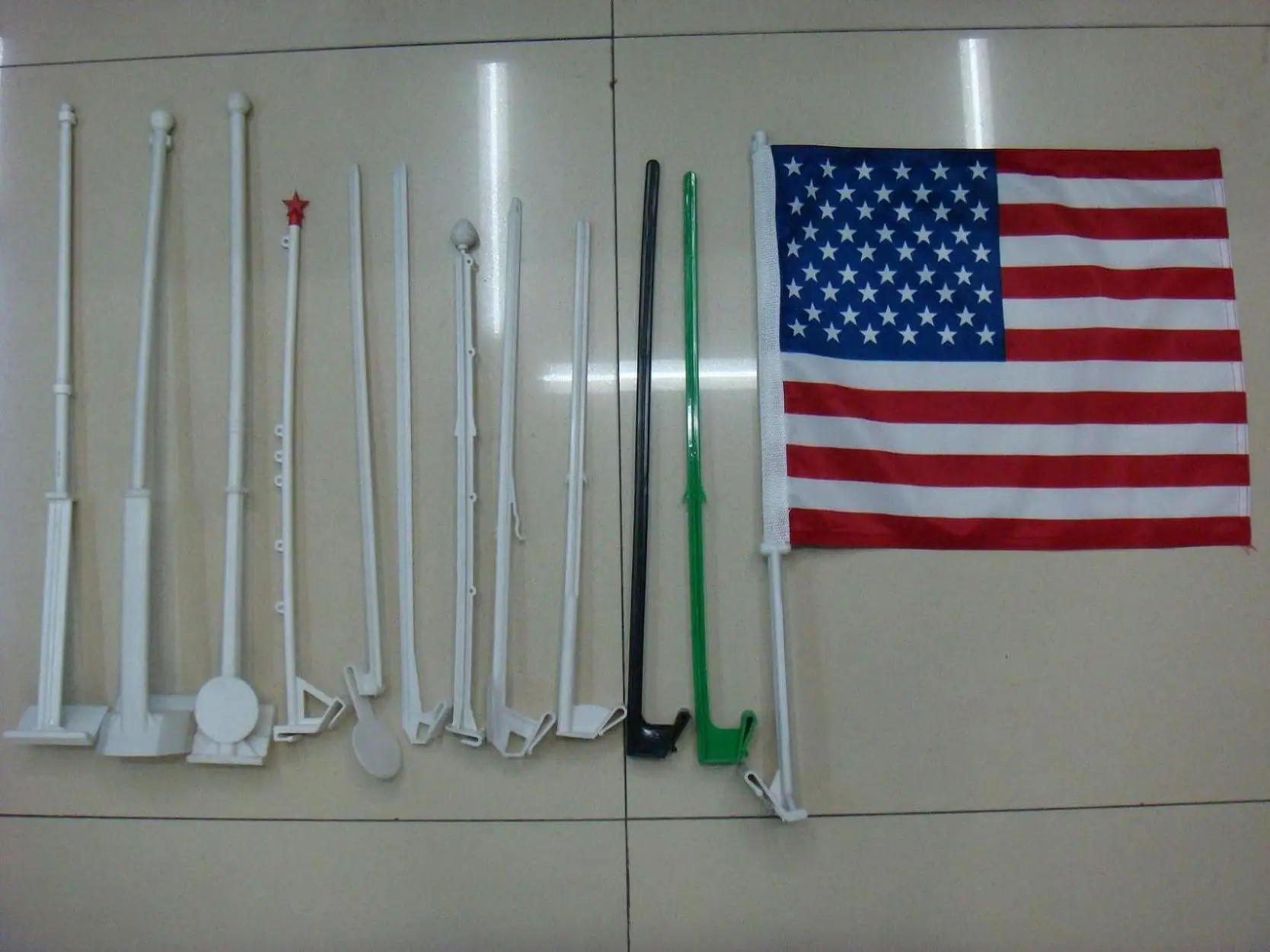 Customized Polyester American Flag And Plastic Flagpole Buy Car Flags