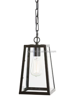 square glass pendant light