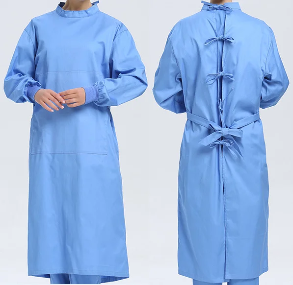 Cheap Washable Fabric Reusable Lab Gown Hospital Doctor Gown Surgical ...