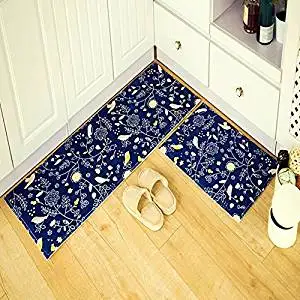 Buy Ustide 3 Piece Birds Design Washable Bathroom Rug Kitchen Rug Set Memory Foam Rug Soft Coral Fleece Door Mat Bathroom Rug Sets Modern Floor Runner Dark Blue In Cheap Price On Alibaba Com