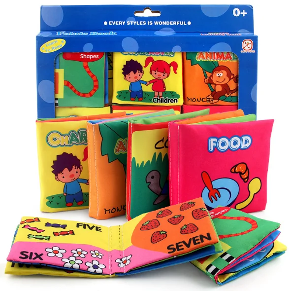 
Baby fabric book set Baby Tear not rotten early teaching book Baby cloth book 