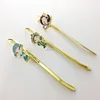 High Quality metal bookmarks for beading/metal bookmark hook/making metal bookmarks beading