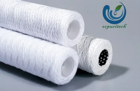 40 inch 5 micron string wound filter cartridge for water treatment