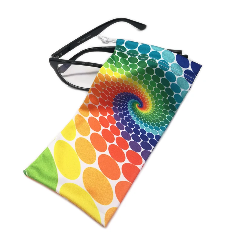 

Premium custom printing microfiber fabric sunglass holder