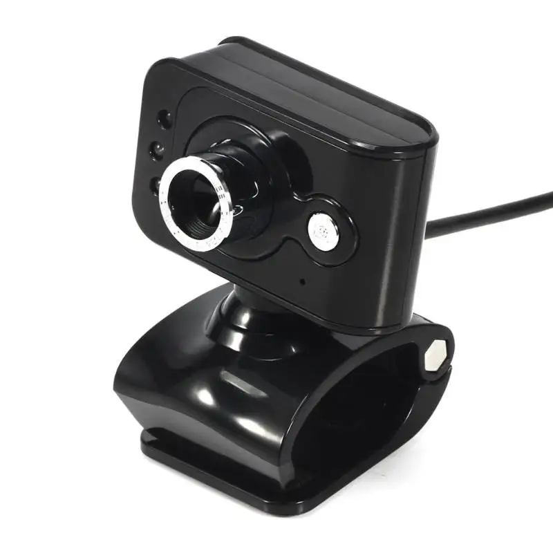 

USB 2.0 High Definition Webcam Wb Camera 360 Adjustable Focus 20MP 3 LED Clip-on WebCam Built-in MIC Microphone for PC Compute